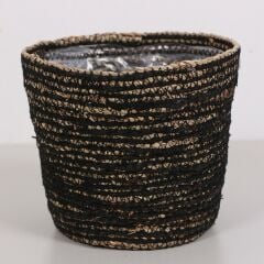 SAKSI DENİZ SAZI SEPET SİYAH RENK 30 CM POŞETLİ