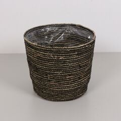 SAKSI DENİZ SAZI SEPET SİYAH RENK 26 CM POŞETLİ