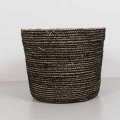 SAKSI DENİZ SAZI SEPET SİYAH RENK 18 CM POŞETLİ