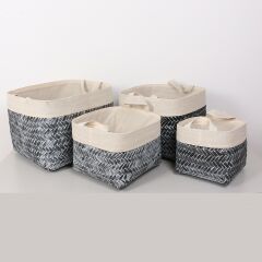 HUMİ DOĞAL BAMBU SEPET 4 LÜ SET