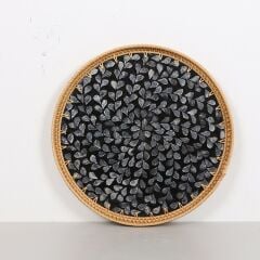 ANİTA 40 X3 CM SEDEFLİ RATTAN TEPSİ & DUVAR DEKORU