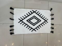 90X56 CM ÇİFT TARAFLI PÜSKÜLLÜ BANYO PASPASI