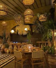 AFRİKA RATTAN AYDINLATMA 70x55 CM