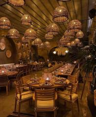 AFRİKA RATTAN AYDINLATMA 48x42 CM