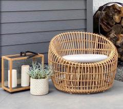 KİBAR RATTAN BERJER 85X80X72