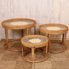 ANITA ZİGON RATTAN 3'LÜ SEHPA