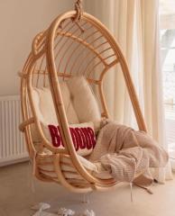 DOĞAL BAMBU SALINCAK NATURAL (DEMİR AYAKLI)