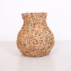 SADE DOĞAL RATTAN VAZO 25 X 25 CM