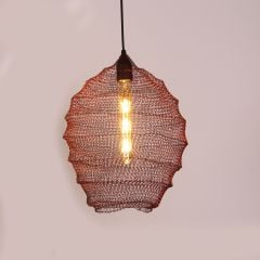 Art of Wire Handmade &Bakır TEL Avize 43x50 cm YENİ DİZAYN