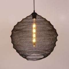 Art of Wire Handmade &Siyah TEL Avize 50x50 cm