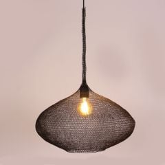 Art of Wire Handmade &Siyah TEL Avize 42x25x70 cm