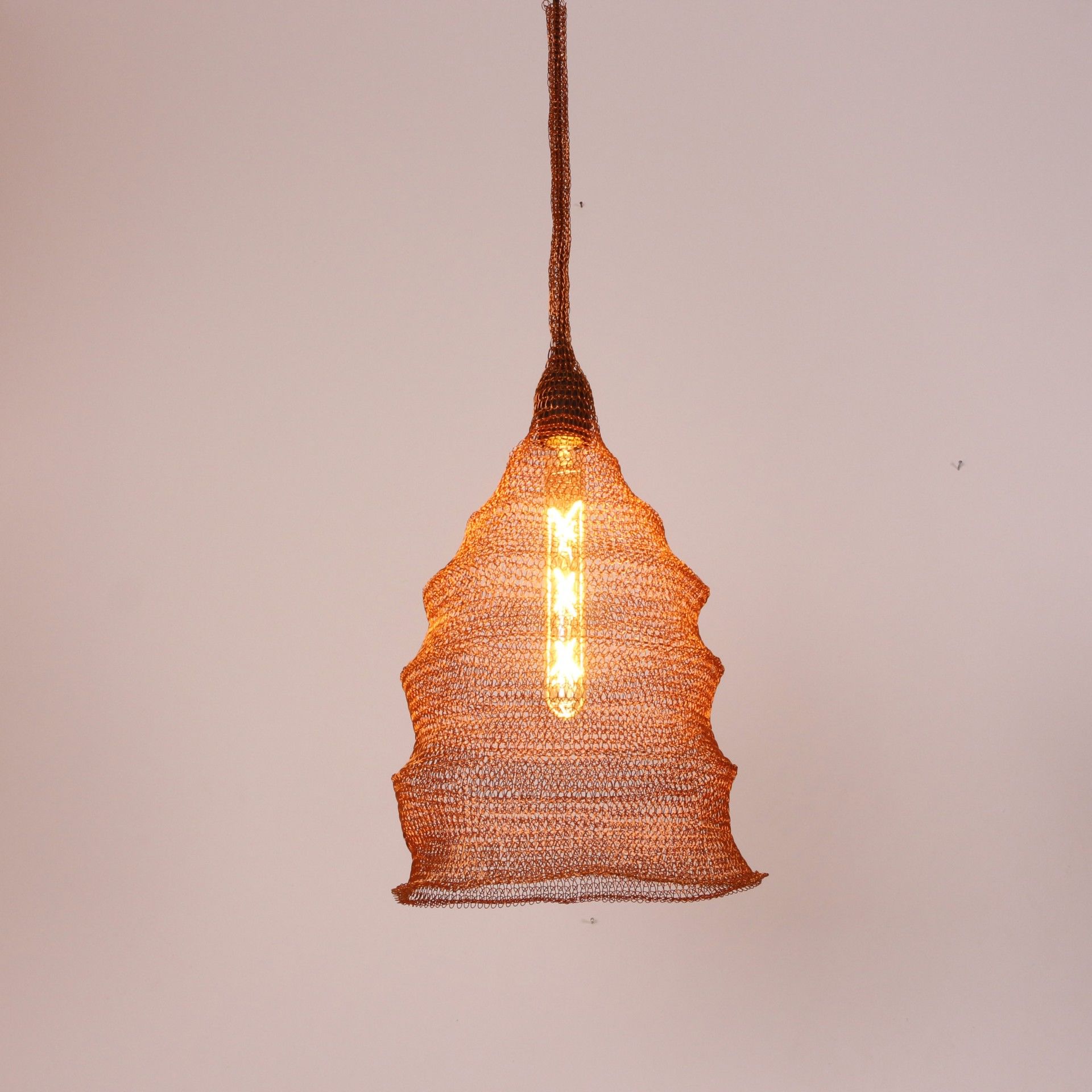 Art of Wire Handmade &Bakır TEL Avize 25x50x80 cm