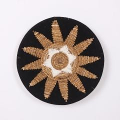 MAYA 60x13 cm Çap- Doğal Abaka Duvar Tabağı