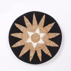 MAYA 77x15 cm Çap- Doğal Abaka Duvar Tabağı