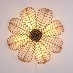 KİBELE 90X20 CM. RATTAN YAPRAK DUVAR / TAVAN APLİĞİ