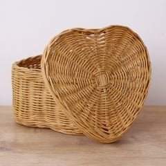 LOVE 22X15 CM RATTAN KAPAKLI SAKLAMA KUTUSU