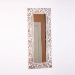 MAUN AĞACI OYMA BOY AYNASI 100X40X3cm