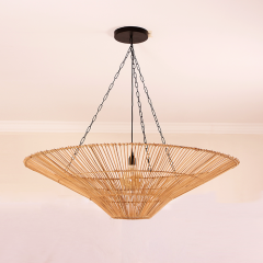 LİKYA 120X32 CM RATTAN AVİZE