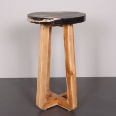 NURIA FOSİL AĞAÇ & TEAK SEHPA 30x50x27 cm