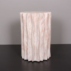 KAMPALA BEYAZ FİLDİŞİ MUNGUR SEHPA 30x45 cm