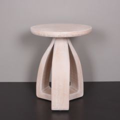 NUMA BEYAZ FİLDİŞİ MUNGUR SEHPA 42x55 cm