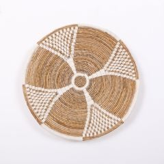 PERU 60X13 CM ÇAP- DOĞAL ABAKA DUVAR TABAĞI