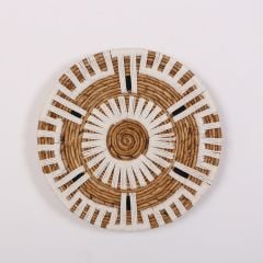 ASPENDOS 40X9 CM ÇAP- DOĞAL ABAKA DUVAR TABAĞI