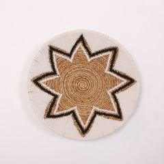 ASPENDOS 50X12 CM ÇAP- DOĞAL ABAKA DUVAR TABAĞI