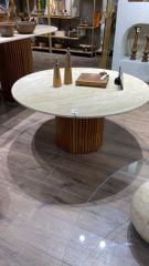 MERMER TRAVERTEN CUBBY MASA ÇAP 120 CM