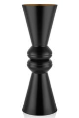 TEXTURED DARK BOĞUMLU YER SAKSISI SİYAH 27*27*84 CM