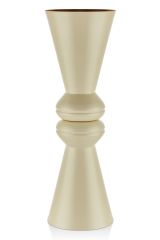 TEXTURED DARK BOĞUMLU YER SAKSISI KREM 27*27*84 CM