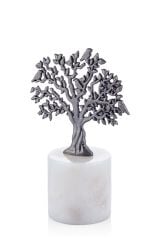 MERMER BEYAZ KAİDE ÜZERİNDE KUŞLU AĞAÇ ESKİTME