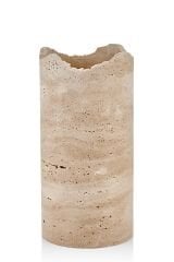 Mermer Traverten Vazo 12.5*12.5*26 Cm