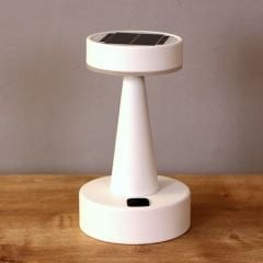 GALAKSİ BEYAZ METAL SOLAR LAMBA 21X12 CM