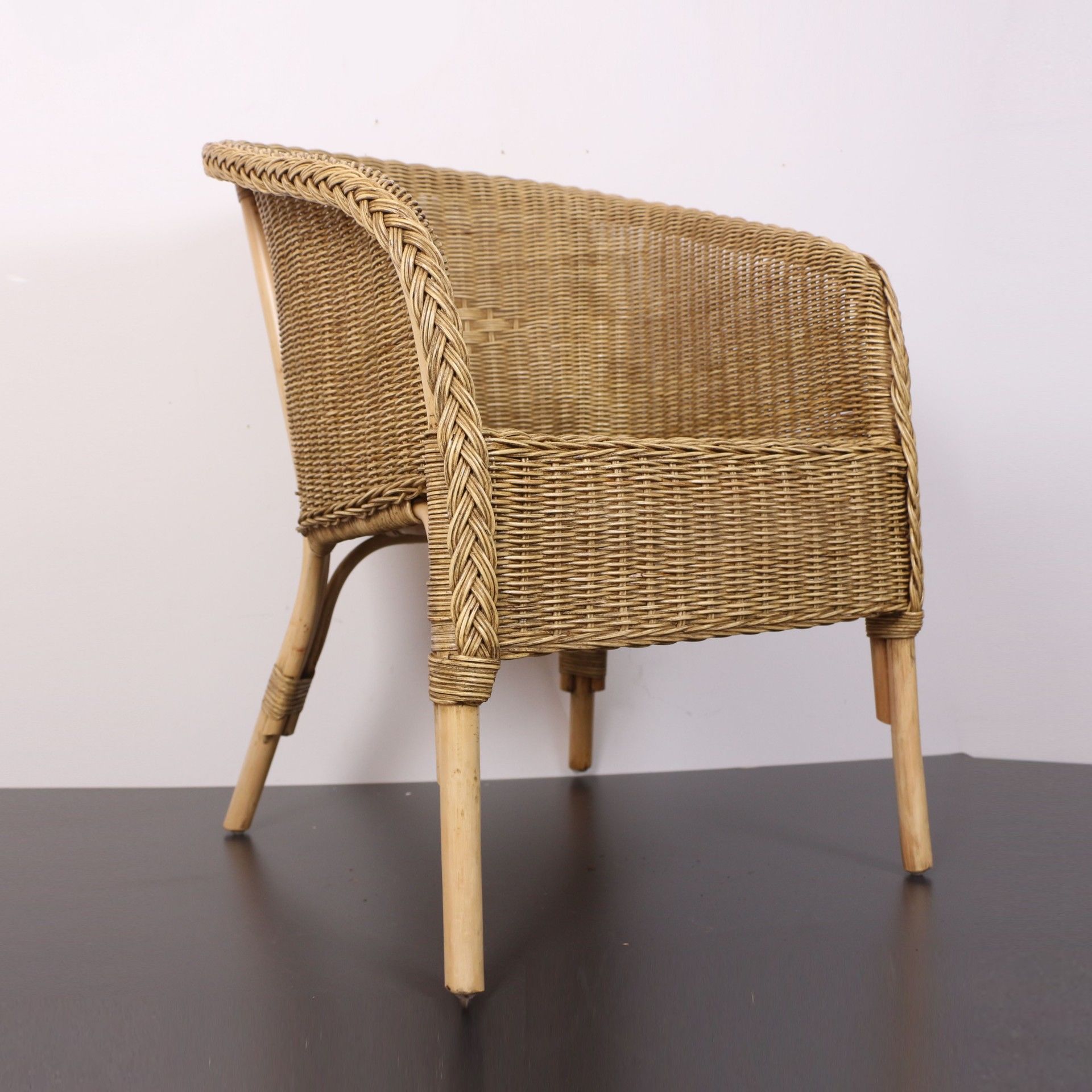 PABION DOĞAL RATTAN SANDALYE ANTİK RENK 80X61 CM