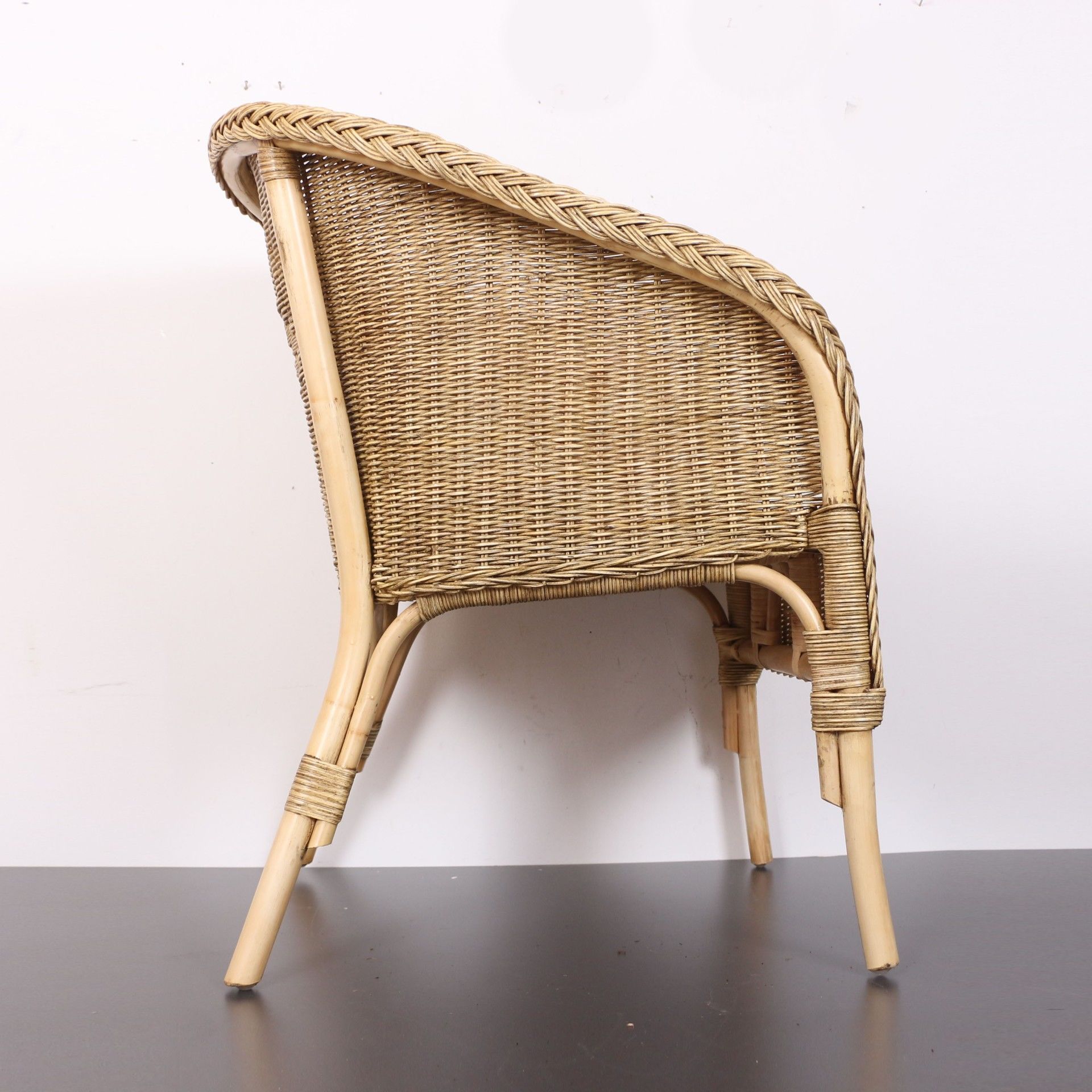 PABION DOĞAL RATTAN SANDALYE ANTİK RENK 80X61 CM