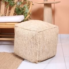 PUFYA DOĞAL RAFYA TEKLİ PUF KOLTUK 50X45X45 CM