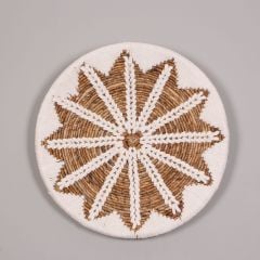 GİRİT 60X13 CM ÇAP- DOĞAL ABAKA DUVAR TABAĞI