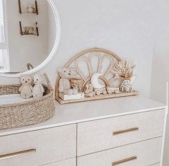 ELİNA RATTAN DUVAR RAFI 70X40X14 CM