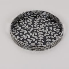 PURE SEDEF 35 X4 CM. SEDEFLİ MOZAİK TEPSİ