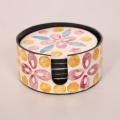 MUTEBER DOĞAL SEDEFLİ KUTULU 6'LI BARDAK ALTLIĞI