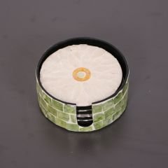 MUTEBER DOĞAL SEDEFLİ KUTULU 6'LI BARDAK ALTLIĞI