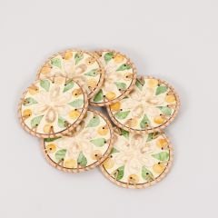 MUTEBER RATTAN 6'LI SEDEFLİ BARDAK ALTLIĞI