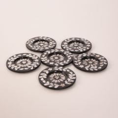 PURE SEDEFLİ BARDAK ALTLIĞI 6'LI SET