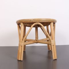 YUMRU DOĞAL KUBU RATTAN 35X35 SEHPA & TABURE