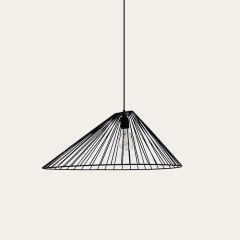 ASİMETRİK (M) SIK BARLI METAL AYDINLATMA 60X26 CM