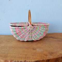 RATTAN 36X19 CM. KAPAKLI PİKNİK SEPETİ-08