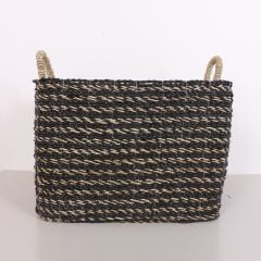 KARADENİZ MUZ LİF EL YAPIMI YUVARLAK BÜYÜK SEPET 53X55X48 CM