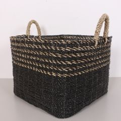 KARADENİZ MUZ LİF EL YAPIMI YUVARLAK BÜYÜK SEPET 47X50X45 CM