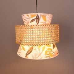 ECE DOĞAL HAZERAN & ÖZEL BASKILI KUMAŞ AVİZE 35 X32 CM